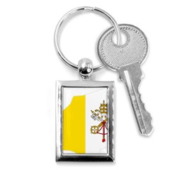 Vatican City Country Europe Flag Key Chain (rectangle) by Sapixe