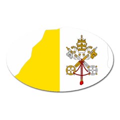 Vatican City Country Europe Flag Oval Magnet by Sapixe