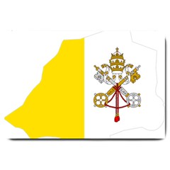 Vatican City Country Europe Flag Large Doormat  by Sapixe