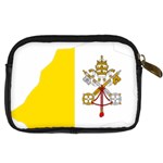 Vatican City Country Europe Flag Digital Camera Leather Case Back