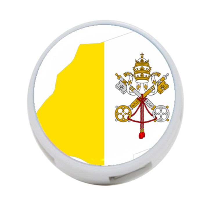 Vatican City Country Europe Flag 4-Port USB Hub (Two Sides)