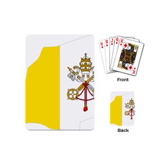 Vatican City Country Europe Flag Playing Cards Single Design (mini) by Sapixe