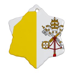 Vatican City Country Europe Flag Snowflake Ornament (two Sides) by Sapixe