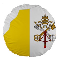 Vatican City Country Europe Flag Large 18  Premium Round Cushions by Sapixe