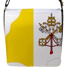 Vatican City Country Europe Flag Flap Closure Messenger Bag (s) by Sapixe