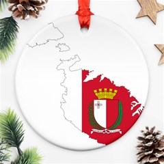 Malta Country Europe Flag Borders Ornament (round) by Sapixe