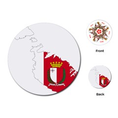 Malta Country Europe Flag Borders Playing Cards Single Design (round) by Sapixe