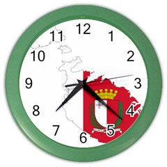 Malta Country Europe Flag Borders Color Wall Clock by Sapixe