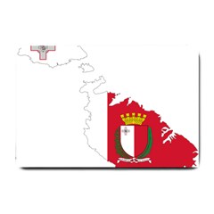 Malta Country Europe Flag Borders Small Doormat  by Sapixe