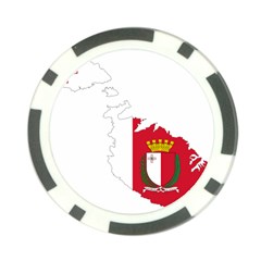 Malta Country Europe Flag Borders Poker Chip Card Guard by Sapixe