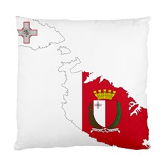 Malta Country Europe Flag Borders Standard Cushion Case (two Sides) by Sapixe