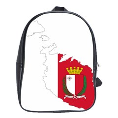 Malta Country Europe Flag Borders School Bag (large) by Sapixe