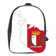 Malta Country Europe Flag Borders School Bag (xl) by Sapixe