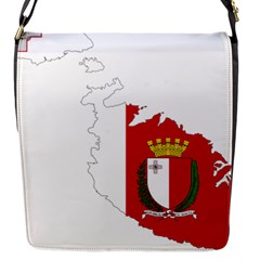 Malta Country Europe Flag Borders Flap Closure Messenger Bag (s) by Sapixe