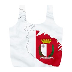 Malta Country Europe Flag Borders Full Print Recycle Bag (l) by Sapixe