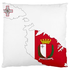 Malta Country Europe Flag Borders Standard Flano Cushion Case (one Side) by Sapixe