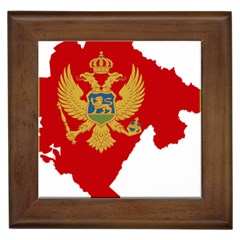 Montenegro Country Europe Flag Framed Tile by Sapixe