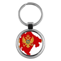 Montenegro Country Europe Flag Key Chain (round) by Sapixe