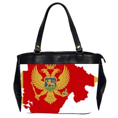 Montenegro Country Europe Flag Oversize Office Handbag (2 Sides) by Sapixe