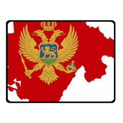 Montenegro Country Europe Flag Fleece Blanket (small) by Sapixe