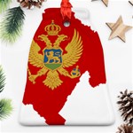 Montenegro Country Europe Flag Bell Ornament (Two Sides) Front