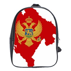 Montenegro Country Europe Flag School Bag (xl) by Sapixe