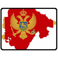 Montenegro Country Europe Flag Double Sided Fleece Blanket (large)  by Sapixe