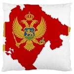 Montenegro Country Europe Flag Standard Flano Cushion Case (One Side) Front