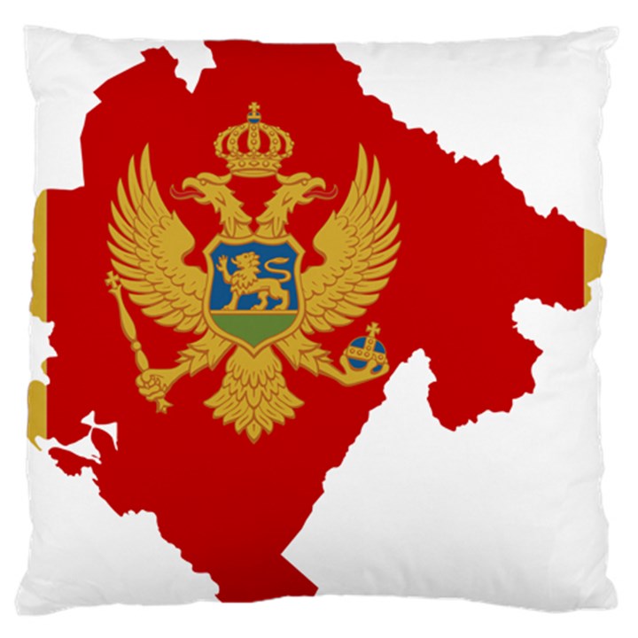 Montenegro Country Europe Flag Standard Flano Cushion Case (One Side)