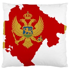 Montenegro Country Europe Flag Large Flano Cushion Case (two Sides) by Sapixe