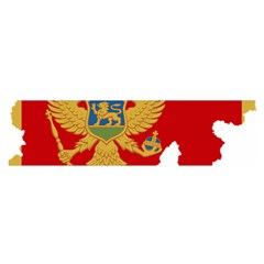 Montenegro Country Europe Flag Satin Scarf (oblong) by Sapixe