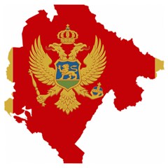 Montenegro Country Europe Flag Wooden Puzzle Square by Sapixe