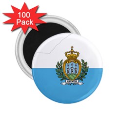 San Marino Country Europe Flag 2 25  Magnets (100 Pack)  by Sapixe