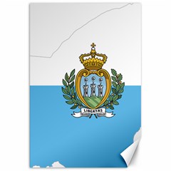 San Marino Country Europe Flag Canvas 20  X 30  by Sapixe