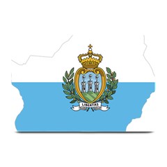 San Marino Country Europe Flag Plate Mats by Sapixe