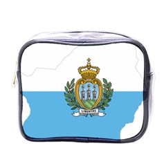 San Marino Country Europe Flag Mini Toiletries Bag (one Side) by Sapixe