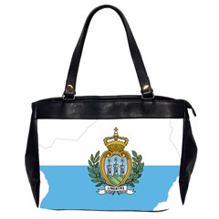 San Marino Country Europe Flag Oversize Office Handbag (2 Sides) by Sapixe