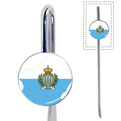 San Marino Country Europe Flag Book Mark by Sapixe