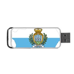 San Marino Country Europe Flag Portable Usb Flash (one Side) by Sapixe