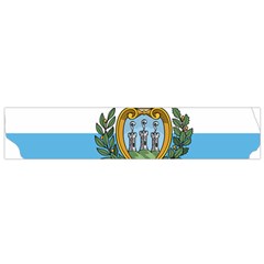 San Marino Country Europe Flag Small Flano Scarf by Sapixe