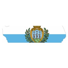 San Marino Country Europe Flag Satin Scarf (oblong) by Sapixe