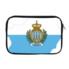 San Marino Country Europe Flag Apple Macbook Pro 17  Zipper Case by Sapixe