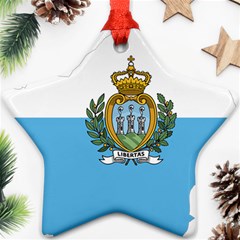 San Marino Country Europe Flag Ornament (star) by Sapixe