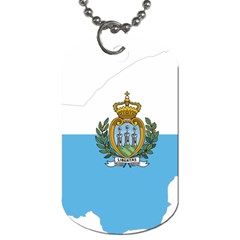 San Marino Country Europe Flag Dog Tag (one Side) by Sapixe