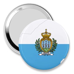 San Marino Country Europe Flag 3  Handbag Mirrors by Sapixe