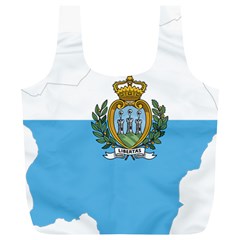 San Marino Country Europe Flag Full Print Recycle Bag (xl) by Sapixe