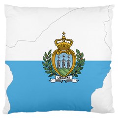 San Marino Country Europe Flag Large Flano Cushion Case (one Side) by Sapixe