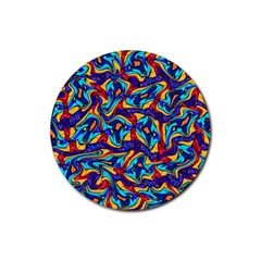 C 8 1 Rubber Coaster (round)  by ArtworkByPatrick