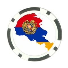 Borders Country Flag Geography Map Poker Chip Card Guard by Sapixe