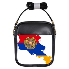 Borders Country Flag Geography Map Girls Sling Bag by Sapixe